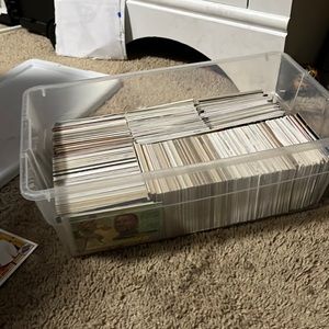 Box of cards including the cards I showed